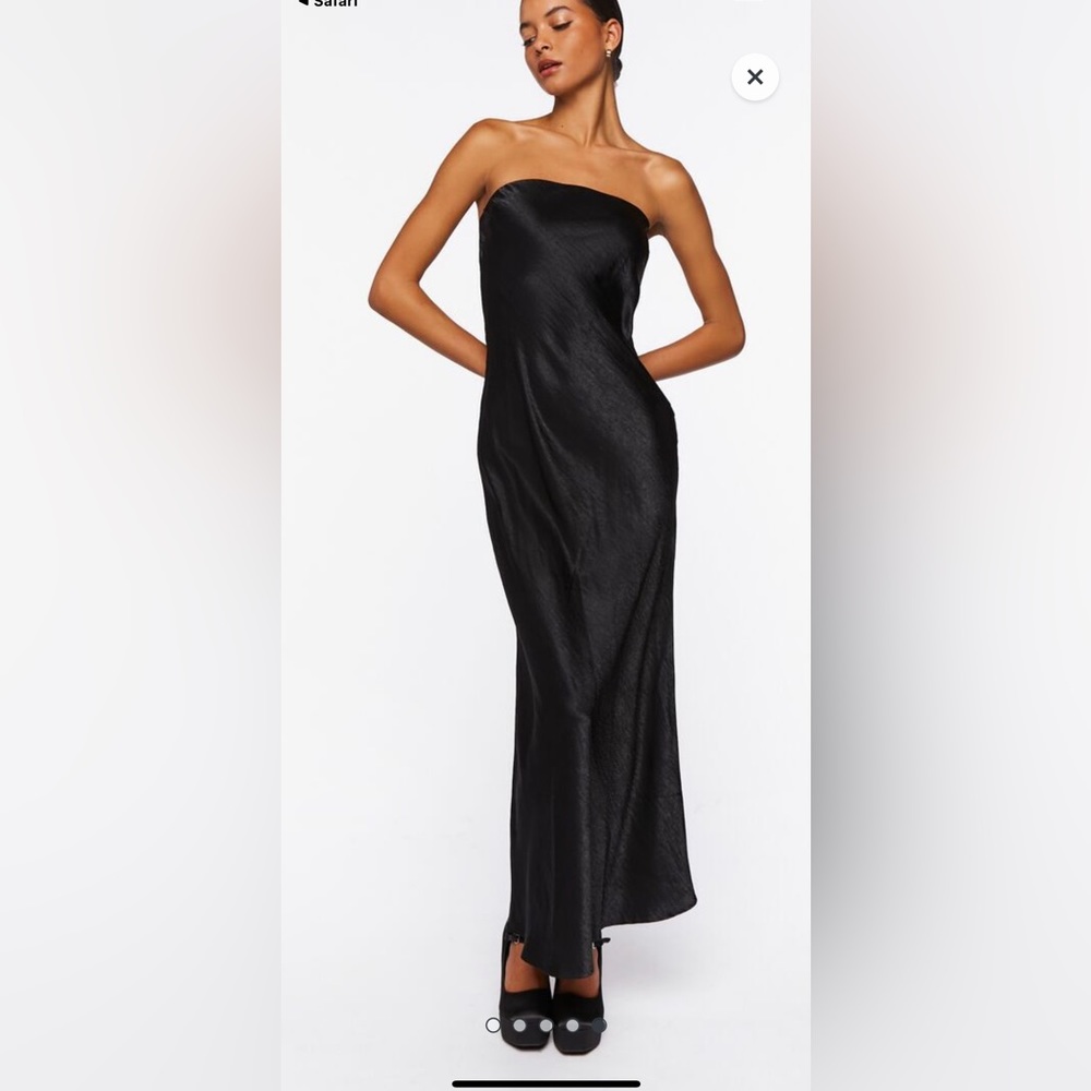 Black slip dress